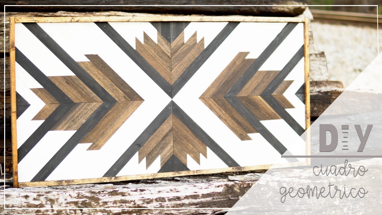 Como Hacer Cuadro Geométrico / DIY Geometric Wood Art YouTube