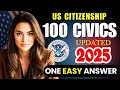 2025 random 100 civics questions and answers - U.S. citizenship interview I N400 Interview