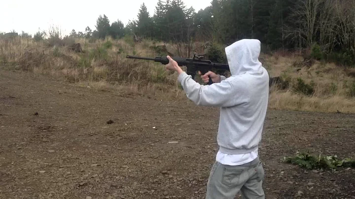 Me Firing AR 15