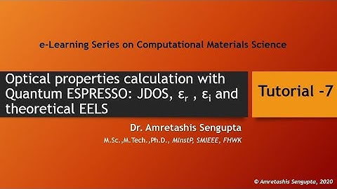 Optical properties calculation with Quantum ESPRESSO: JDOS, dielectric function and theoretical EELS