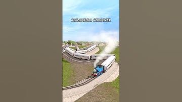 Thumbnail of Kereta Api Thomas melewati Rel Miring kiri kanan