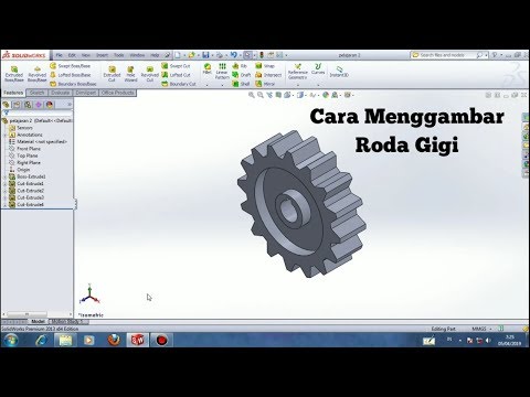 Video: Cara Menggambar Roda Gigi