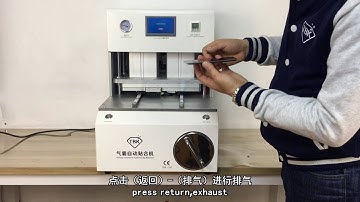 Automatic LCD Laminating with Bubble Remover Machine Good for Edge Screens Refurbish--From Gowell