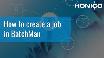 How to create a job in BatchMan