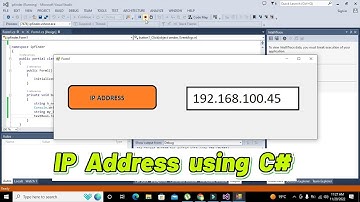 how to find IP address of a computer using c# | IP address finding in visual studio