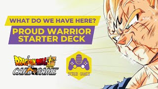 What Do We Have Here? Its The Proud Warrior Starter Deck Box Opening!! [DBS Card Game]