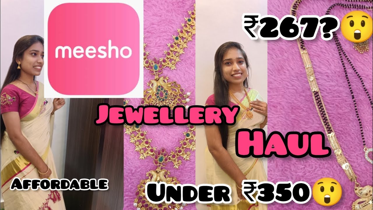 Meesho jewellery Haul 💓 Meesho, Affordable combo set, Simple chain ...