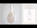 How to sew circle tote bag in 2 hours tutorial  sewing pattern tytka studio