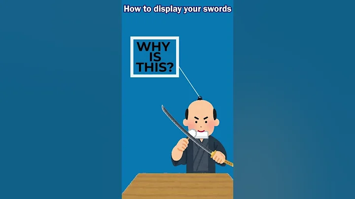 How to Properly Display Katana Replica Swords #shorts