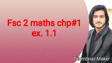 2nd Year Math, Ch 1, Exercise 1.1 - Function & its Domain - 12th Class Math