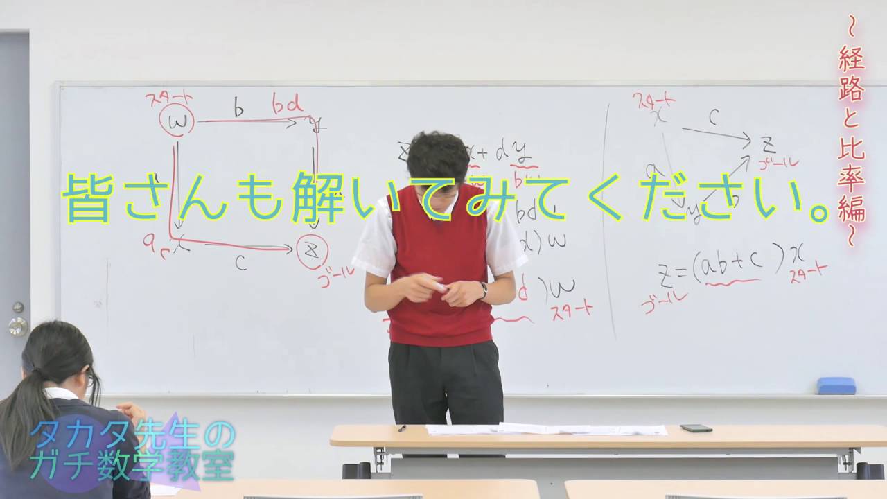 【SPI】【超裏技】【経路と比率】【就活】タカタ先生のガチ授業①