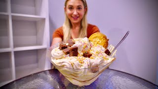 'Last Girl Who Tried Only Ate 3 Spoonfuls!' | The 2.5kg Whipped Ice Cream Sundae Challenge