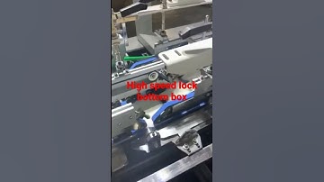 High speed lock bottom box folder gluer