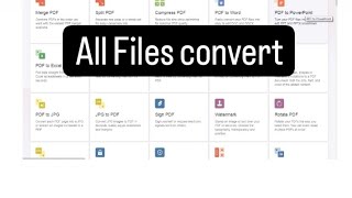 ALL File convert  jpg to pdf pdf to jpg word to pdf pdf to word