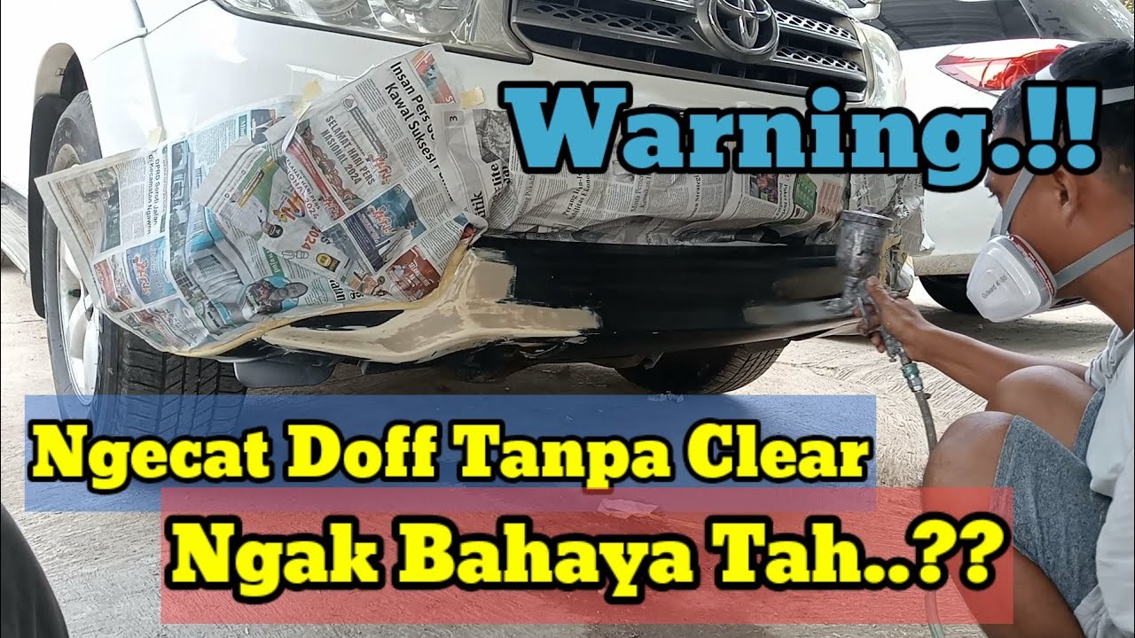 Rekomendasi Cat Hitam Doff Yang Bagus, Kuat, Anti Luntur Tanpa Lapis Clear Coat