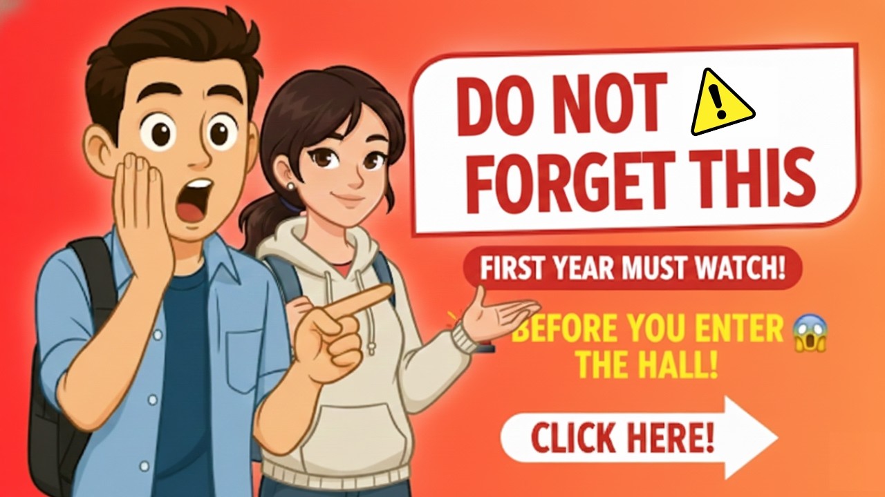 Exam Hall Checklist Every First Year MUST Know🚨Watch Before You Enter ...