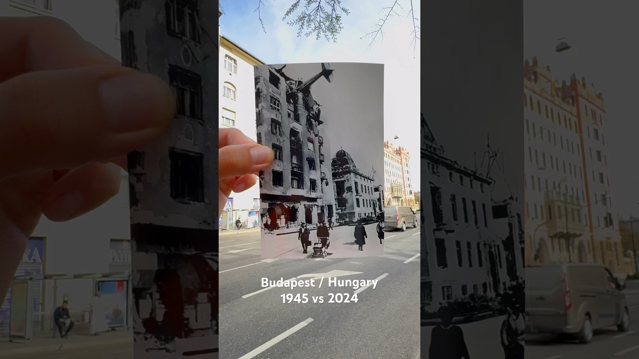 Airplane Crashed 🔥 into apartment building 1945 Budapest 🤯 