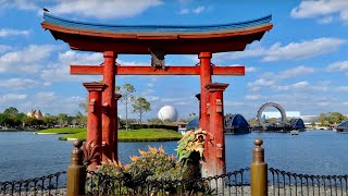 EPCOT World Showcase 2023 Walkthrough Tour in 4K | Walt Disney World Orlando Florida March 2023