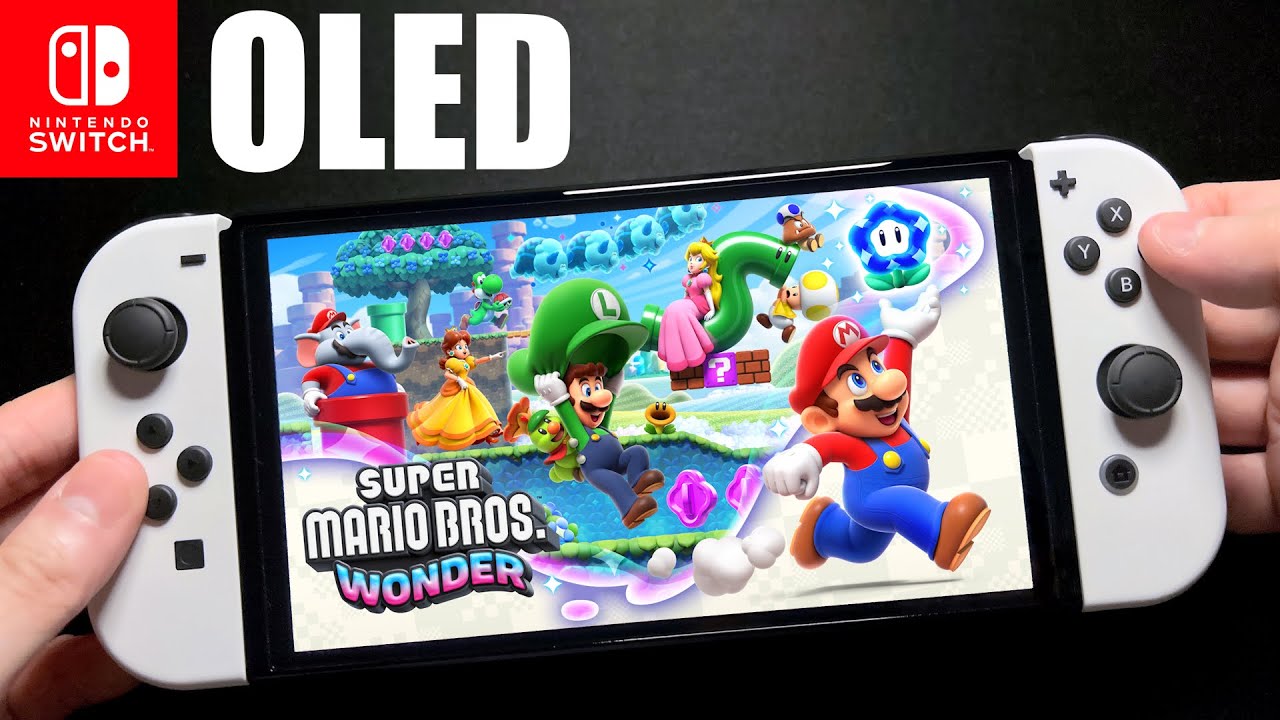 Nintendo Switch OLED with Super Mario Bros. Wonder