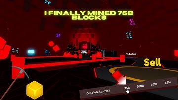 Roblox| Mining Simulator 2 Mining 75B blocks!