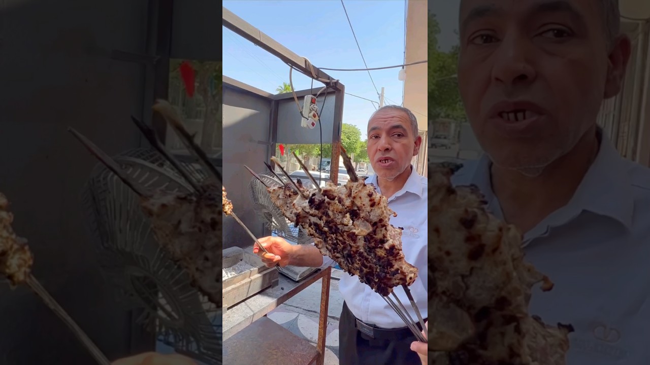 Настоящий кебаб Кандже, популярная кухня Лара в Фарсе, Иран 