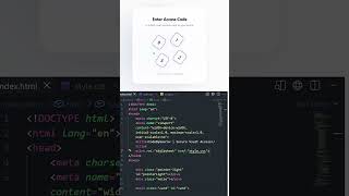 OTP Verification UI using HTML, CSS & JavaScript | #shorts #html #css #javascript