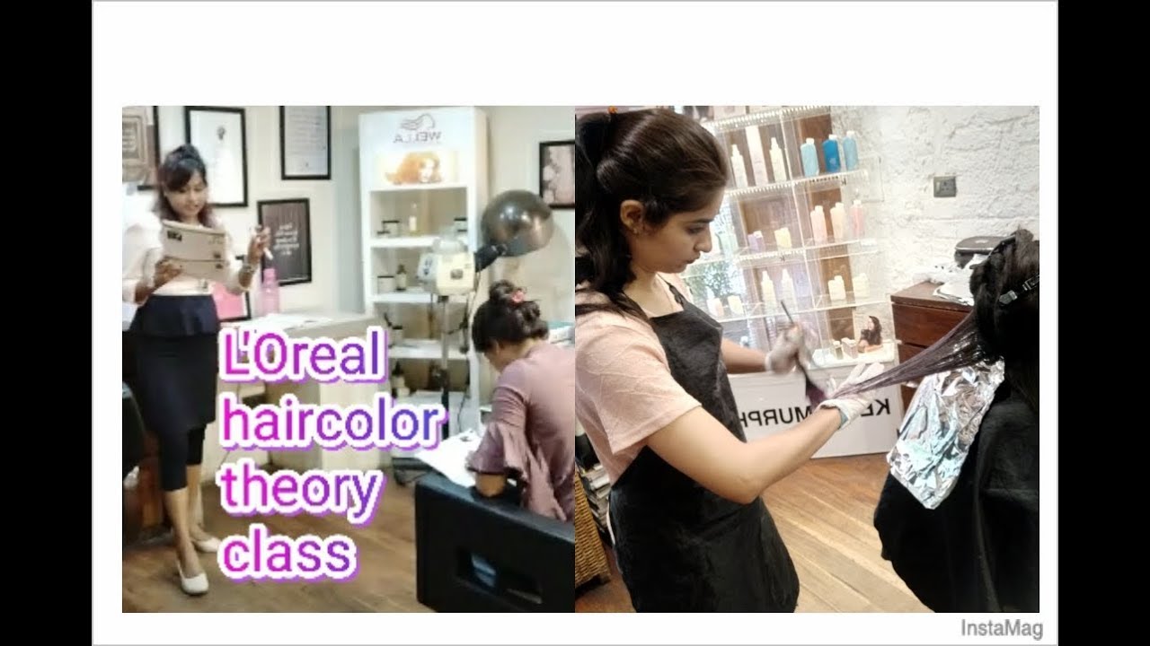 L'Oreal haircolor theory class | basic to advance haircut, hair color done  by Student | Shyama's M - YouTube