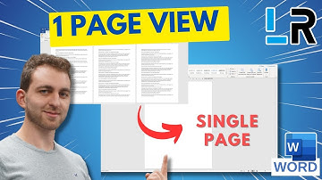MS Word: Show only one page ✅ 1 MINUTE