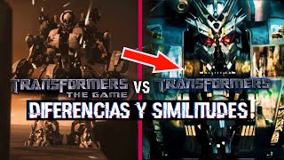 Diferencias y similitudes entre Transformers the game y Transformers 1 PARTE 2