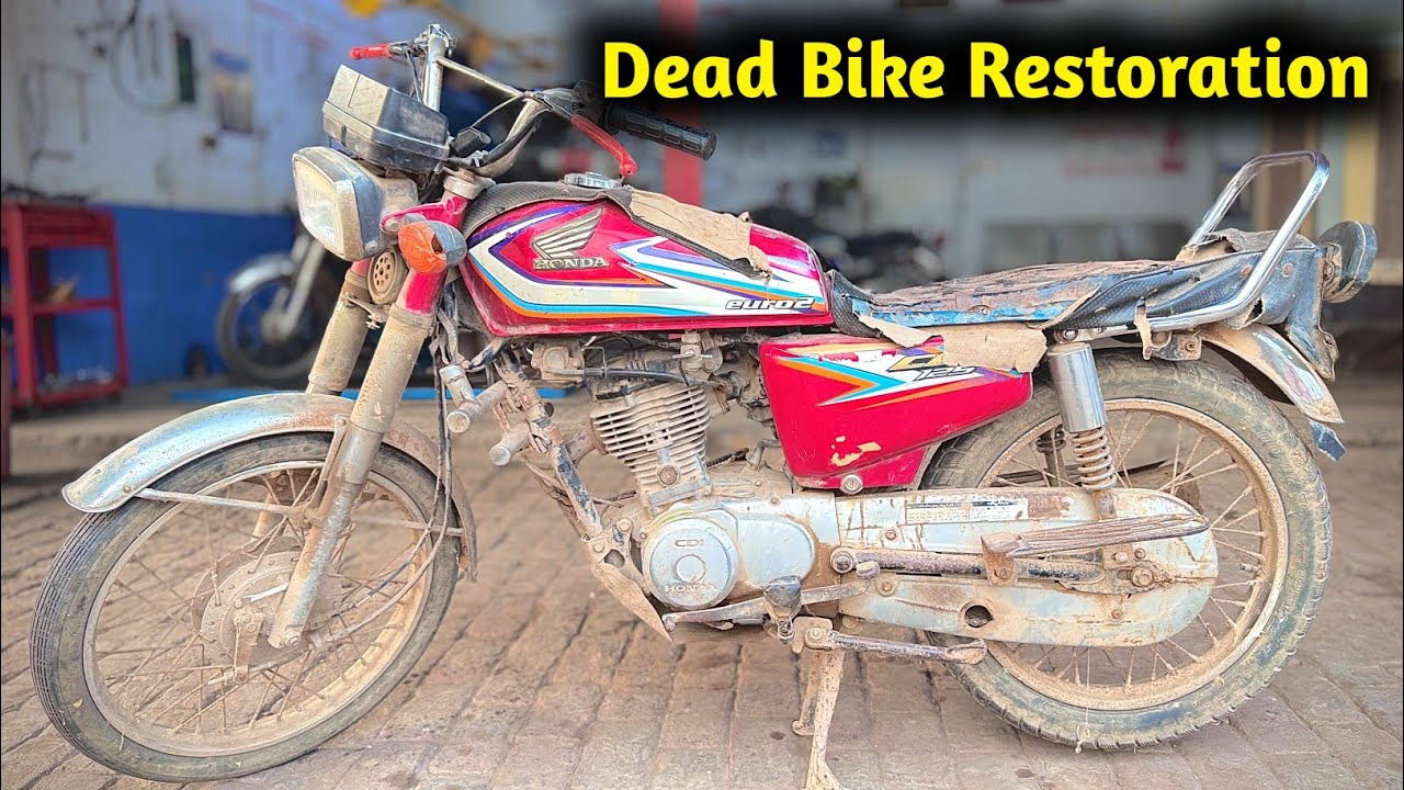 Half Restoration old dead bike || Pak Bike Repairing Restoration