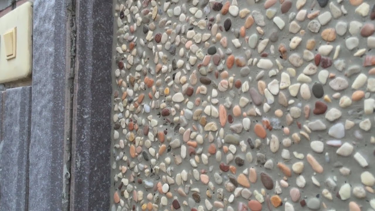 شاهد كيف يتم جص الجدار بالاحجار الزخرفية.. سيصبح منزلك أنيقاً..!!