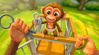 FINALLY UNLOCKING BABY MONKEYS CAGE!