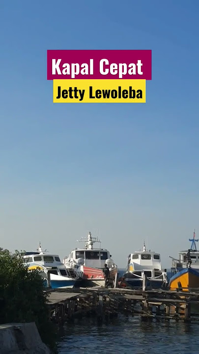 Ditambat di jetty kayu selama proyek dermaga pelayaran rakyat #shortvideo