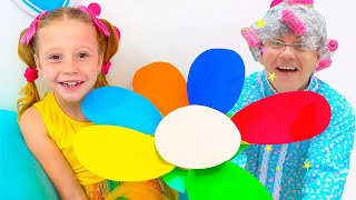 Nastya aprende cores com a vovó! Coleção de novas histórias sobre Nastya para crianças