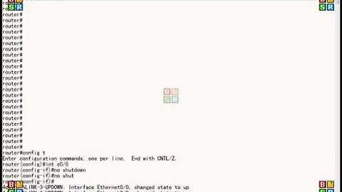 Cisco router shut and no shut commands