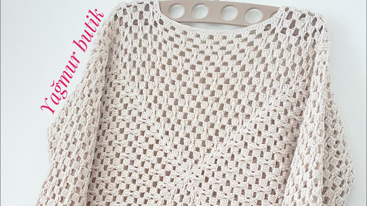 Örgü bluz anlatımı.   