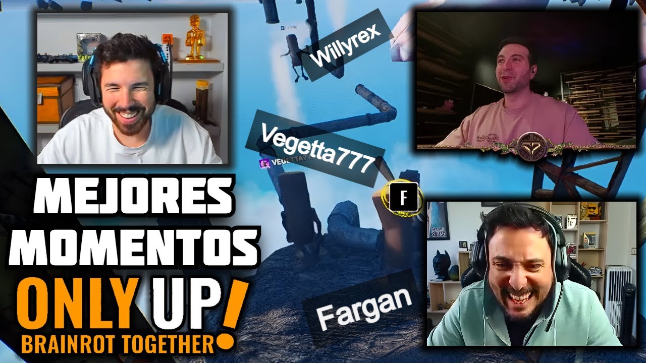 MEJORES MOMENTOS VEGETTA WILLY FARGAN Only Up: Brainrot Together