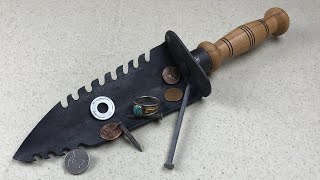 Making a Prospectors trowel - digging tool for metal detecting