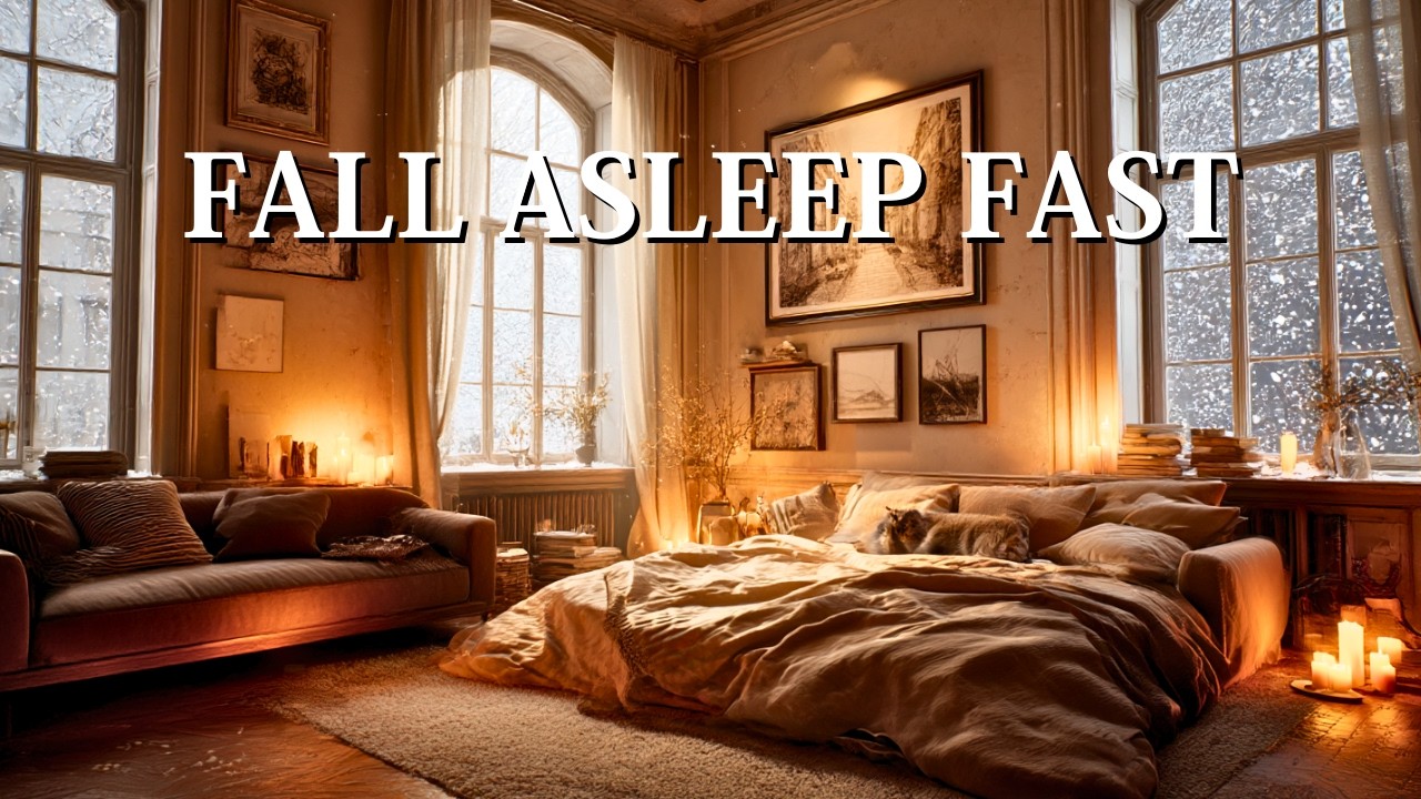 (Deep Sleep Music) You’re Safe Now. Let the Soft Snow Lull You Into a Deep Healing Sleep