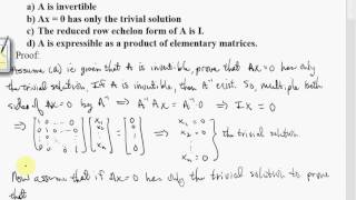 1 5 Elementary Matrices and a Method for Finding the Inverse of A