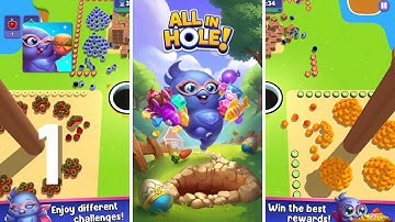 All in Hole Gameplay Walkthrough Part 1 - Level 1 ~ 13 (Android, IOS)