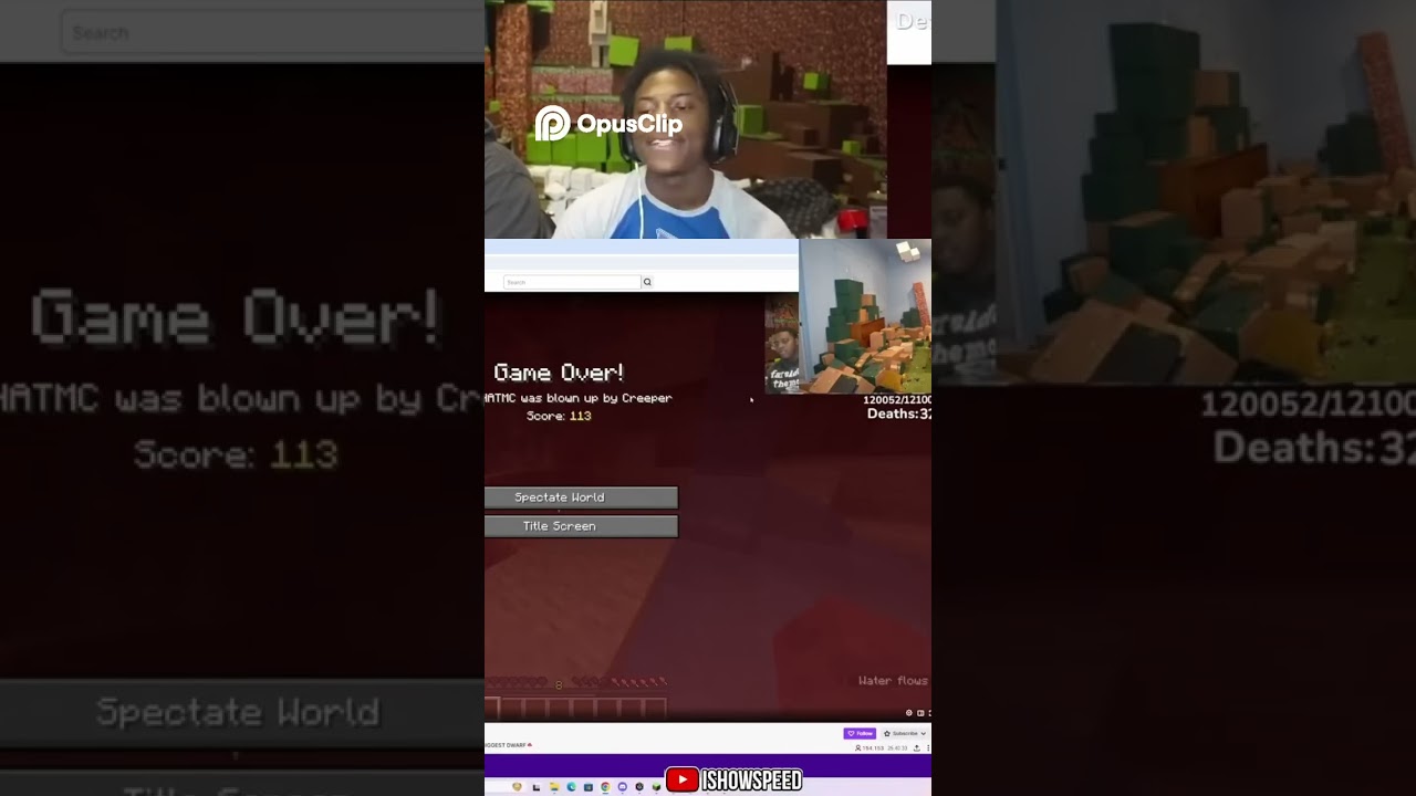 IShowSpeed & Kai Cenat Tries To Beat Hardcore Minecraft Lost 10 Diamonds in Lava Heartbreak & Rage