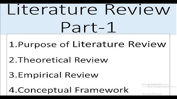 Chapter Two | Literature Review | Theoretical Review | Empirical Review | Part-1