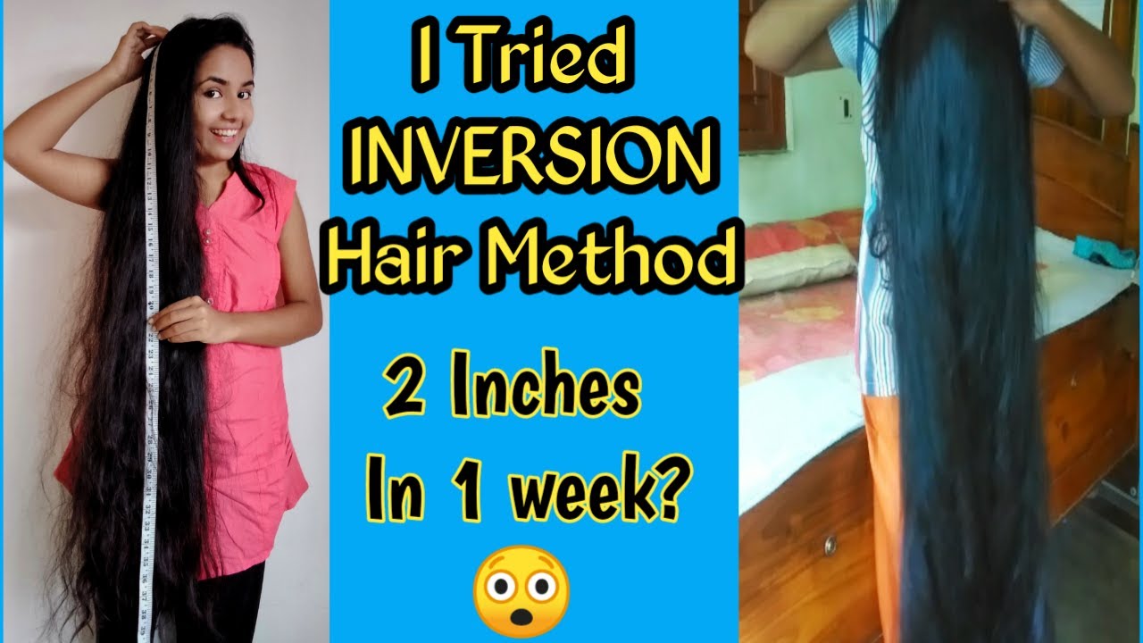 I tried The INVERSION HAIR METHOD For 7 DAYS Inversion Hair Method