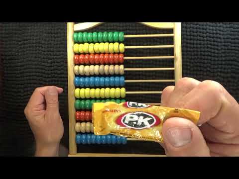 ASMR - Chewing Gum & Whispering - Abacus Discussion & Counting  