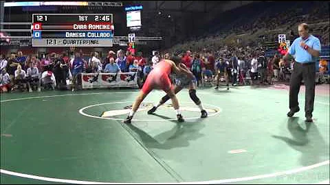 121 Quarterfinal, Cara Romeike, Texas vs Danesa Co...