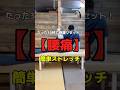 【ヘルニア・坐骨神経痛予防】腰方形筋を伸ばす簡単ストレッチ！