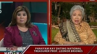 SONA: Panayam kay dating National treasurer Prof. Leonor Briones ...