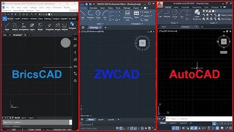 รีวิวร่วมโปรแกรม AutoCAD-ZWCAD-BricsCAD ใครชอบโปรแกรมไหน Coment บอกแอดหน่อยนะครับ