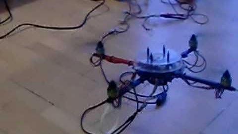 Mikrokopter labview firmware interface test hanging from the ceiling